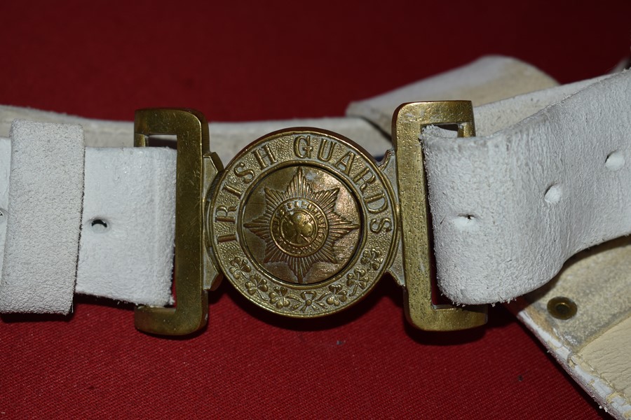 IRISH GUARDS PARADE BELT AND BAYONET FROG